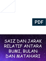 Saiz Dan Jarak Relatif