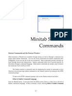 Minitab Session Commands Guide