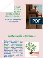 Building and Construction Materials For Sustainable Development