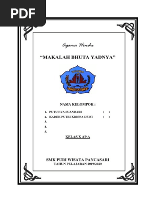 Makalah Bhuta Yadnya