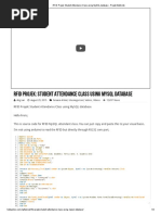 RFID Projek - Student Attendance Class Using MySQL Database - Projek Elektronik