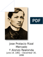 Jose Protacio Rizzal Mercado Y Alonzo Realonda