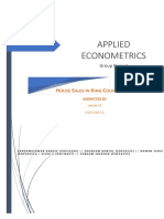 Applied Econometrics: H S K C, USA