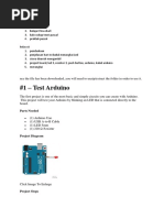 #1 - Test Arduino: Parts Needed