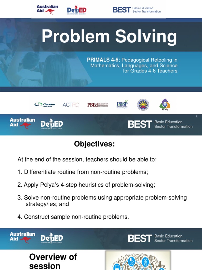 Problem-Solving Strategies for Teachers | PDF | Teaching Mathematics ...