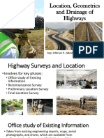 1.3 Highway Surveys Geometrics and Earthwork Computations PDF