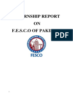 Internship Report ON F.E.S.C.O of Pakistan