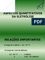 Aspectos Quantitativos Da Eletrolise