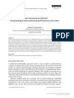 (15692108 - African and Asian Studies) Democratization in Malawi - Responding To International and Domestic Pressures