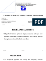 LQR Design For Trajectory Tracking of Magnetic Levitation System