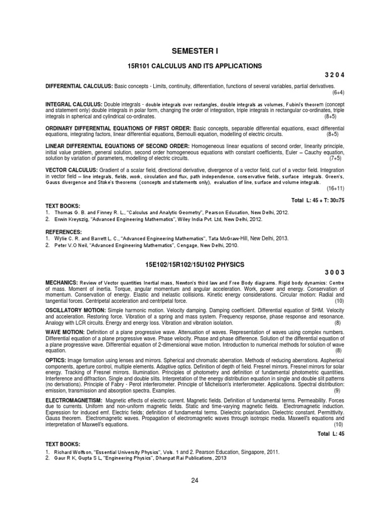 Robotics Engineering Syllabus PDF | PDF | C (Programming Language ...