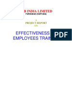 B.R Goodyear Effctiveness of Employee Training B.R