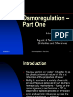 Osmoregulation - Part One