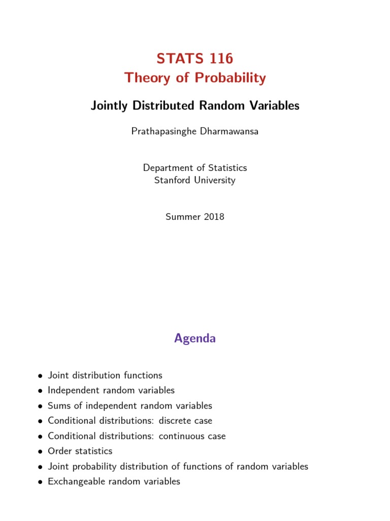 Stats 116 SU | PDF | Probability Density Function | Normal Distribution