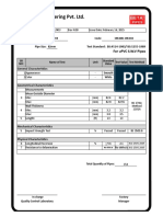 Shafisons Engineering Pvt. LTD.: Test Report