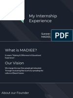 My Internship Experience: Summer of 2018 at MADIEE, A Startup