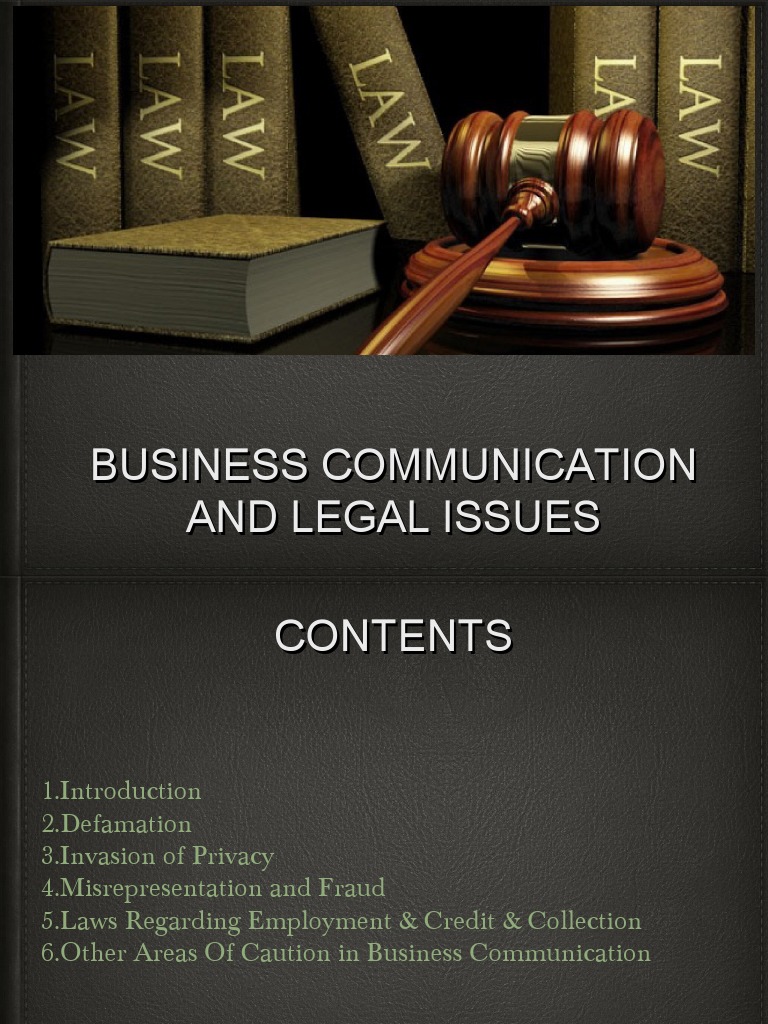 Legal Aspects of Business Communication | PDF | Defamation | Credit Card