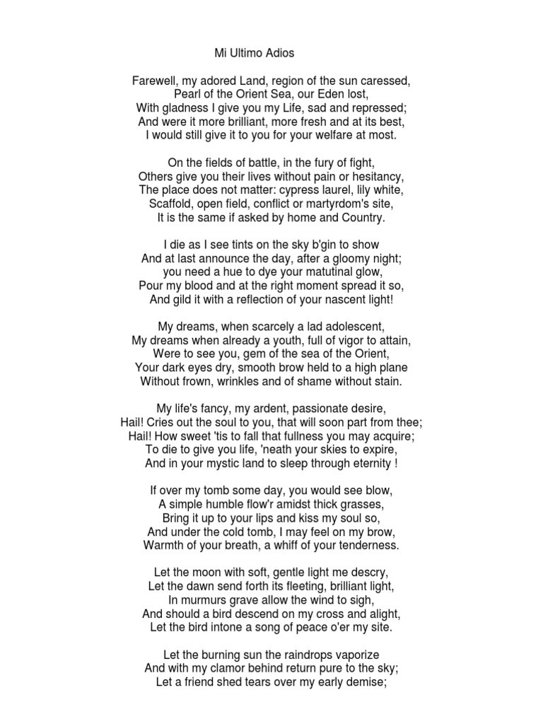 Mi Ultimo Adios Pdf