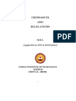 Ordinances AND Regulations: (Applicable For 2013 & 2014 Batches)