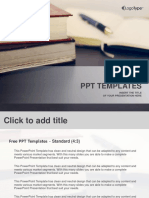 Many Old Books PowerPoint Templates Standard