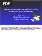 Sugars Analysis by HPLC-RI | PDF | High Performance Liquid ...
