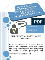 Work-Life Balance Study Impinge Solutions Employees