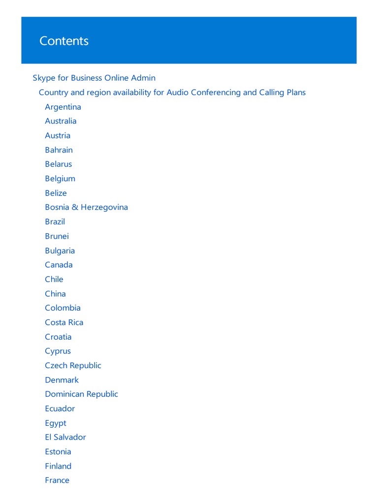 Skype For Business Online Admin Office 365 Conference Call