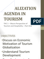Globalization Agenda in Tourism - Hand-Out No. 1