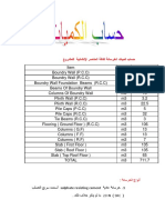 حساب كميات الخرسانة