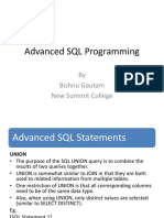 Advanced SQL Programming: by Bishnu Gautam New Summit College