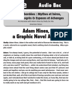 BAC Adam Hines, A Graphic Novel Artist
