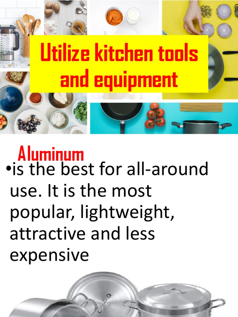 Essential Kitchen Tools and Equipment | PDF | Food And Drink ...