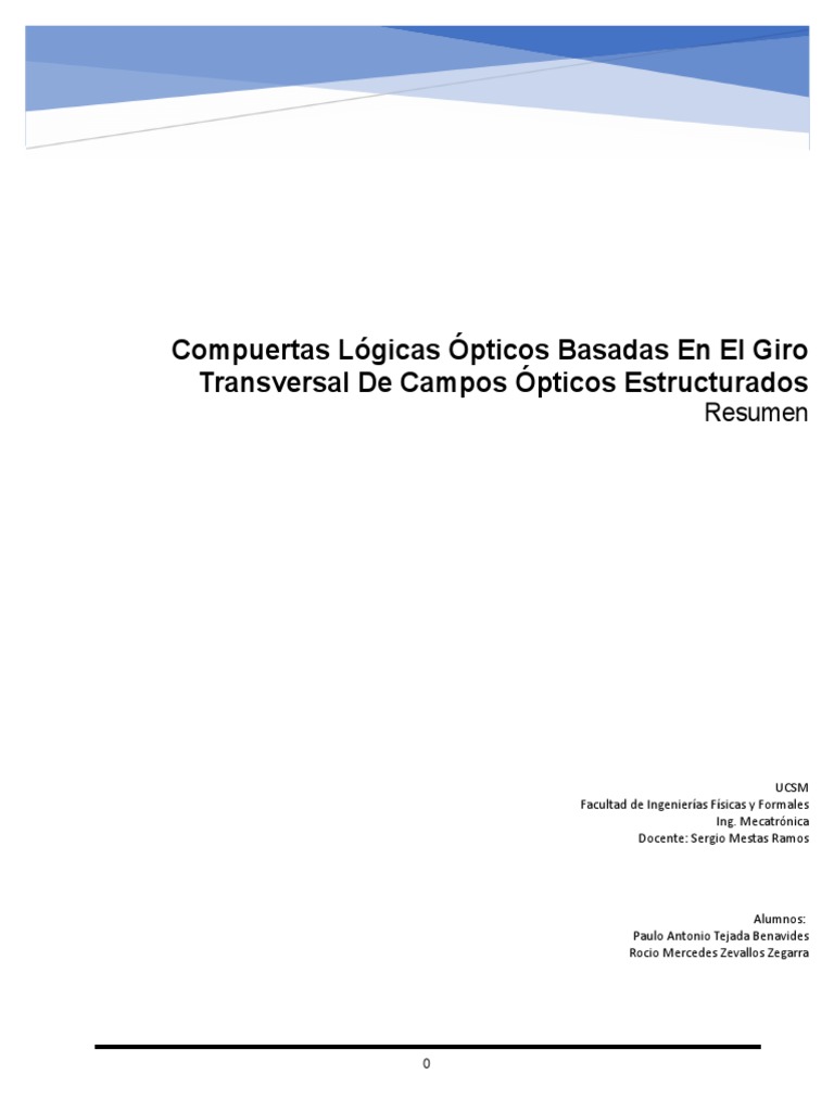 FDFDFDF | PDF | Puerta lógica | Óptica