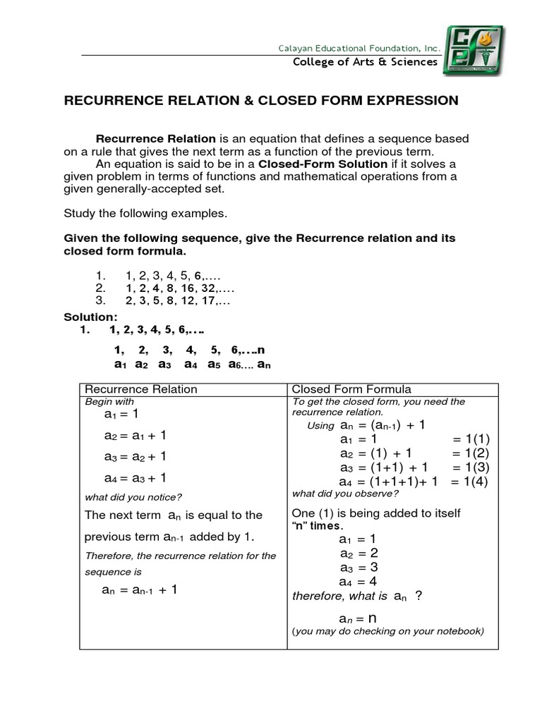 Dss Recurrence Relation Combinatorics