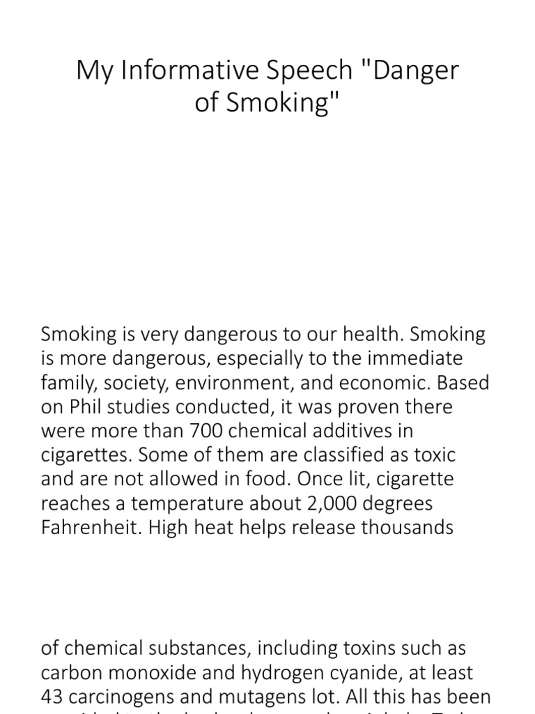 introduction of smoking cigarettes The Dangers of Smoking Explained | PDF | Cigarette