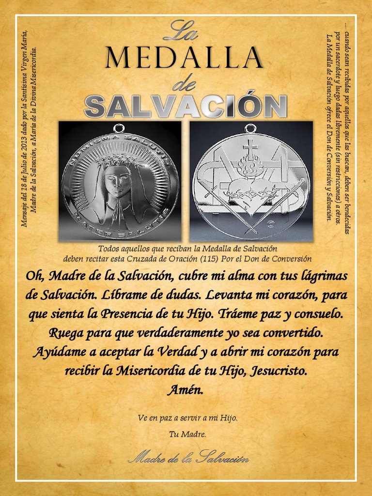 La Medalla de Salvación (Hoja Artística) I PDF