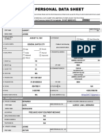 Personal Data Sheet