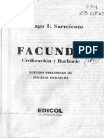 Facundo Civilización y Barbarie - Domingo F. Sarmiento.pdf