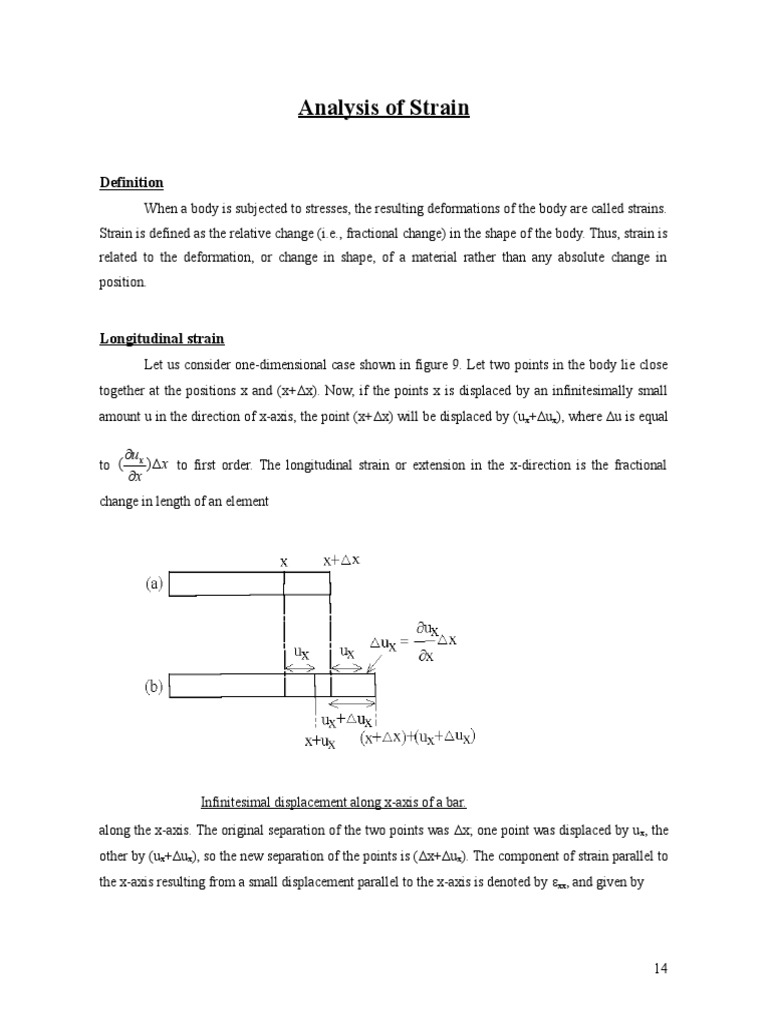 Analysis of Strain | PDF | Elasticity (Physics) | Deformation (Mechanics)