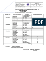 14 Report On Levels of Proficiency 1 1