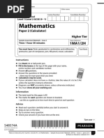 Gcse Maths Edexcel Specimen 1 Non Calculator Paper 1 Pdf