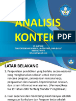 Analisis Konteks: Iis Suryani Tim Pengembang Kurikulum Propinsi Jawa Barat 082116790871