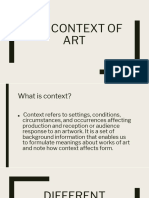 The Context of Art