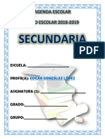 AGENDA 2018 - 2019 Escolar