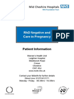 RHD Negative and Care in Pregnancy - Oct 2008