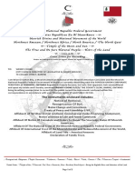 01 Cover Letter For Recording With County Declaration of Trust and Nationality Documentation