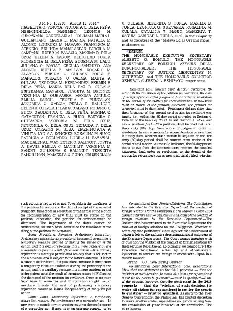 Vinuya v romulo pdf geneva conventions certiorari