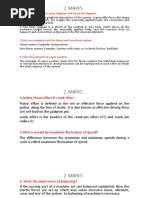 2 Marks: 1.distinguish Between Space Diagram and Free Body Diagram