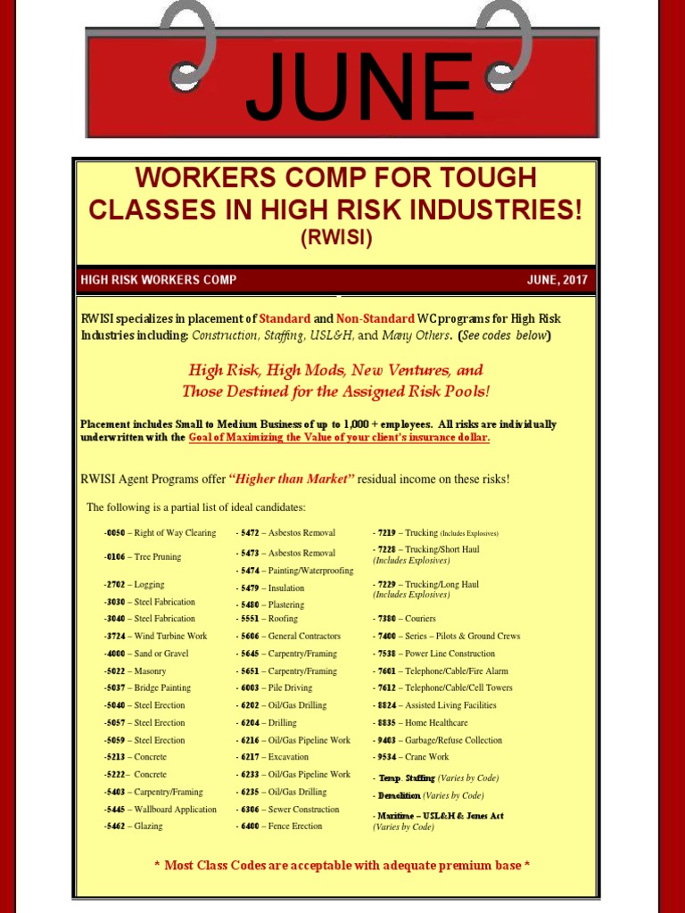 High Risk Workers Comp Solutions | PDF | Engineering | Building Engineering