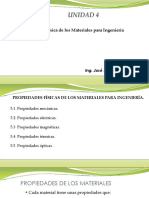 4.1 Propiedades Física de Los Materiales para Ingeniería.